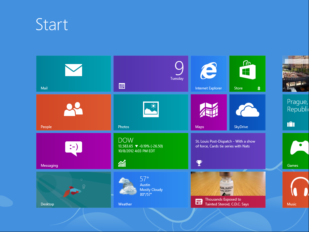 Confusing Windows 8 Start Menu