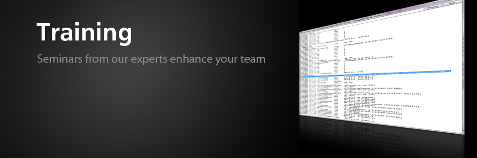 Training — Seminars from our experts enhance your team